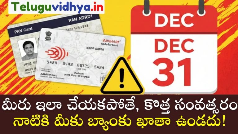 December 31st is the deadline