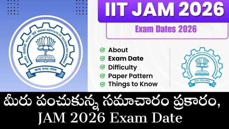 JAM 2026 Exam Date